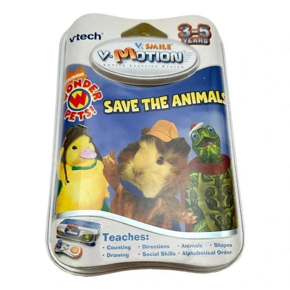 VTech VSmile Motion Lot 3 Save Animals Tinkerbell Dora Fit-it Sealed New - Picture 4 of 11